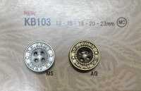 KB103 Vintage-style Metal Buttons With A Border. DAIYA BUTTON(DAIYA BUTTON) Sub Photo
