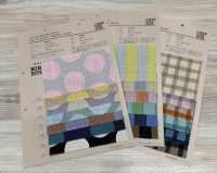 83194 Linen-Like Slub Bicolor Dot, Stripe, Check[Textile / Fabric] VANCET Additional Images