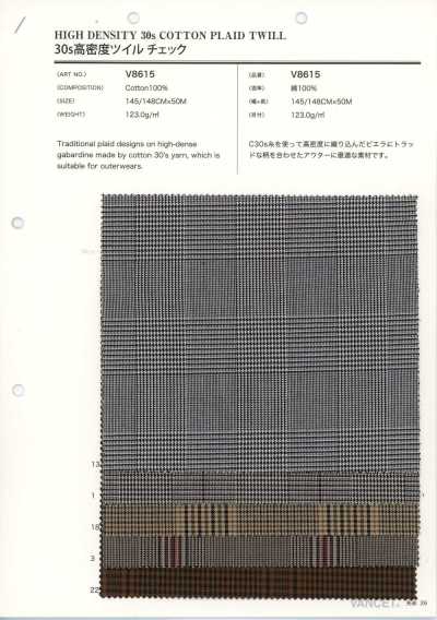 30s High-Density Twill Check