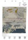7027-710-4 CL Sheeting Watercolor-Style Large Flowers
