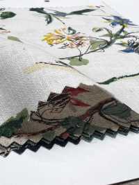 4027-790-1 Linen Loomstate Touch Floral Fabric[Textile / Fabric] HOKKOH Sub Photo