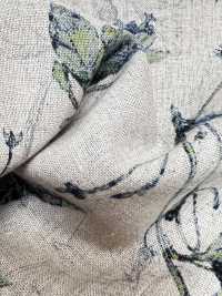 4027-790-2 Linen Loomstate With Shadow-touch Floral Pattern[Textile / Fabric] HOKKOH Sub Photo