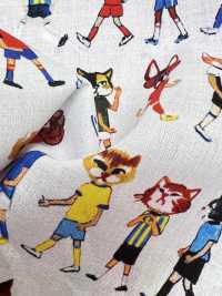 DP-7940-5 60 Lawn Inkjet Print Cat Seersucker[Textile / Fabric] HOKKOH Sub Photo