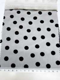 3025-1911-1 75d Chiffon Long Flocked Random Dot[Textile / Fabric] HOKKOH Additional Images