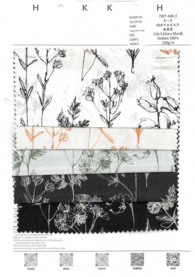 7027-500-3 50 Voile Viyella Yarn Floral