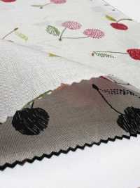 7027-616-2 60 Lawn 9088 Embroidered Cherries[Textile / Fabric] HOKKOH Additional Images