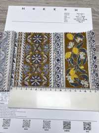 7027-618-3 60 Lawn 9088 Lemon Stripe[Textile / Fabric] HOKKOH Sub Photo