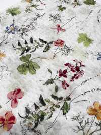 7027-630-2 80 Lawn Miracle Wave Botanical Print[Textile / Fabric] HOKKOH Additional Images