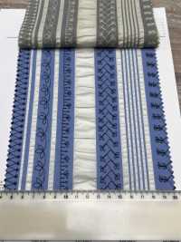 7027-635-2 80 Lawn Salt Shrink Stripe Lace[Textile / Fabric] HOKKOH Sub Photo