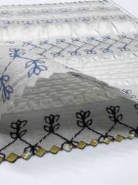 7027-635-2 80 Lawn Salt Shrink Stripe Lace[Textile / Fabric] HOKKOH Sub Photo