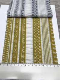 7027-635-2 80 Lawn Salt Shrink Stripe Lace[Textile / Fabric] HOKKOH Sub Photo