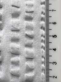 7027-636-2 80 Lawn Organza Waffle Knit Stripe[Textile / Fabric] HOKKOH Sub Photo
