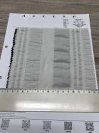 7027-636-2 80 Lawn Organza Waffle Knit Stripe[Textile / Fabric] HOKKOH Sub Photo