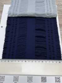 7027-636-2 80 Lawn Organza Waffle Knit Stripe[Textile / Fabric] HOKKOH Sub Photo