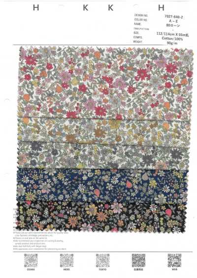 7027-640-2 80 Lawn Thread-Line Small Floral