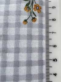 7027-640-3 80 Lawn Gingham + Flowers[Textile / Fabric] HOKKOH Sub Photo