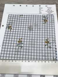 7027-640-3 80 Lawn Gingham + Flowers[Textile / Fabric] HOKKOH Sub Photo