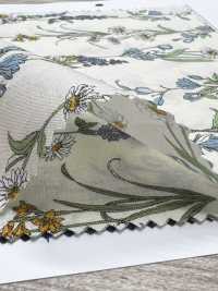3027-650-1 60 Lawn Stripe Floral[Textile / Fabric] HOKKOH Sub Photo