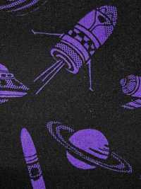 850606 Broadcloth , Let's Go To The Vast Universe! Space & Galaxy[Textile / Fabric] VANCET Sub Photo