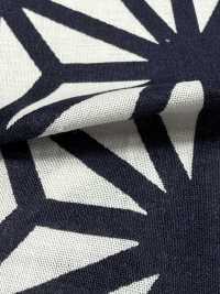 850609 Lawn Indigo Collection Hemp Leaf Pattern[Textile / Fabric] VANCET Sub Photo