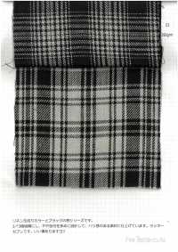 7777 Dark Check Twill Linen[Textile / Fabric] Fine Textiles Sub Photo