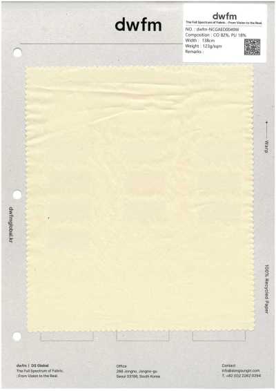 DWFM-NCGAED0049W PU Coated Cotton Broadcloth