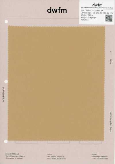 DWFM-DCGAEH0018W Cotton Rayon Soft Twill