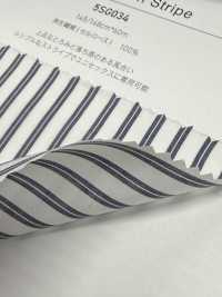 5SG034 Lyocell Lawn Stripe[Textile / Fabric] Chambray Sub Photo