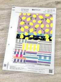 AP65103 Fluorescent Print Oxford (Roll)[Textile / Fabric] COSMO TEXTILE Additional Images