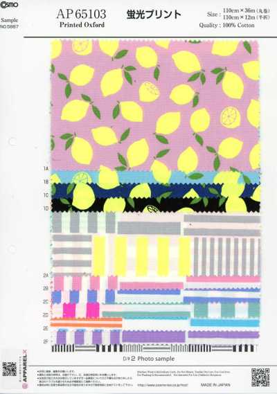 Fluorescent Print Oxford (Roll)
