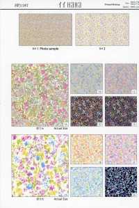 SP1187 Small Floral Loomstate Print (Roll)[Textile / Fabric] COSMO TEXTILE Additional Images