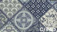 SP6580 Overdyed Flower Print Loomstate (Roll)[Textile / Fabric] COSMO TEXTILE Additional Images