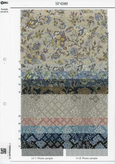 SP6580 Overdyed Flower Print Sheeting (Roll)