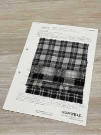 76372 2/48 Wool Gauze Monotone Check[Textile / Fabric] SUNWELL Additional Images
