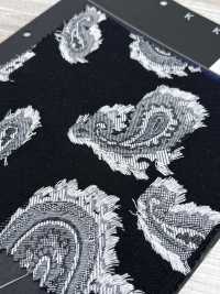 5-1410-1 Cut Jacquard Paisley[Textile / Fabric] HOKKOH Additional Images