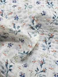 5026-1375-1 80 Lawn Miracle Wave Small Flower Stripe[Textile / Fabric] HOKKOH Additional Images