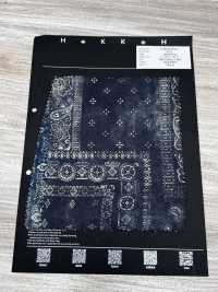 5-SILK-PT2-1 14-Momme Silk Twill Bandana Patchwork[Textile / Fabric] HOKKOH Additional Images
