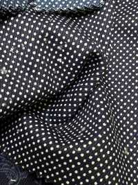 5-WABASH-DRL Indigo Discharge Print Polka Dot/Bandana/Spotted Check/Flying Diamond[Textile / Fabric] HOKKOH Additional Images