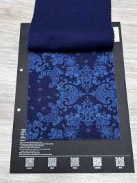 5-WABASH-DRL Indigo Discharge Print Polka Dot/Bandana/Spotted Check/Flying Diamond[Textile / Fabric] HOKKOH Additional Images