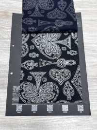 5026-1330-1 Bandana Cloth Off Discharge Print Trump Paisley[Textile / Fabric] HOKKOH Additional Images