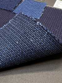 ASAGI-SASHI2KB Light Blue Sashiko Greige Double Weave[Textile / Fabric] HOKKOH Additional Images