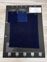 ASAGI-SASHI2KB Light Blue Sashiko Greige Double Weave[Textile / Fabric] HOKKOH Additional Images