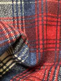 5026-1325-1 20s Flannel Fuzzy Printed Check[Textile / Fabric] HOKKOH Additional Images