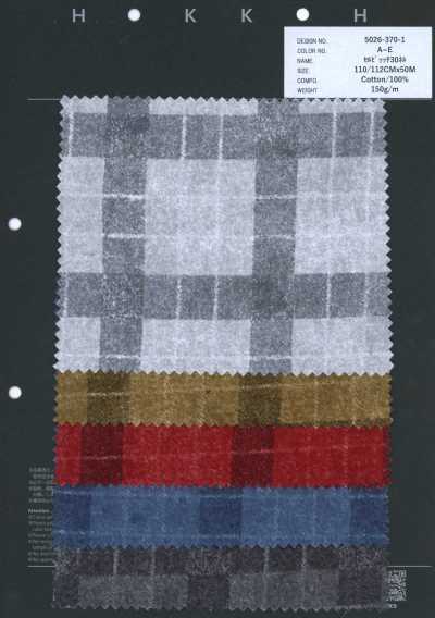 5026-370-1 Selvedge 30s Napped Flannel Vintage Check