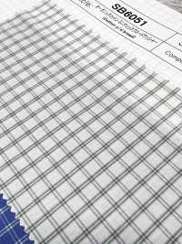 SB6051 Organic Mini Check Broadcloth Wash Finish[Textile / Fabric] SHIBAYA Additional Images