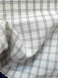 SB6051 Organic Mini Check Broadcloth Wash Finish[Textile / Fabric] SHIBAYA Additional Images