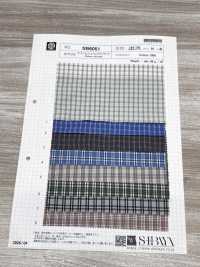 SB6051 Organic Mini Check Broadcloth Wash Finish[Textile / Fabric] SHIBAYA Additional Images