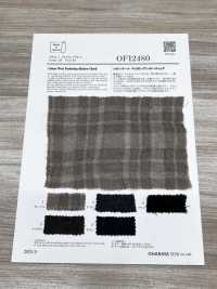 OFI2480 Cotton Wool Puckering Shadow Check[Textile / Fabric] Oharayaseni Additional Images
