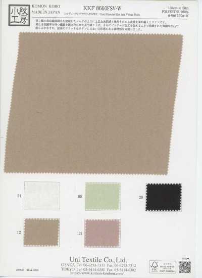 KKF8660FSV-W Silduchin Chira Satin FSV Processing