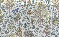 28127 60 Single-Yarn Lawn Forest Print[Textile / Fabric] SUNWELL Additional Images